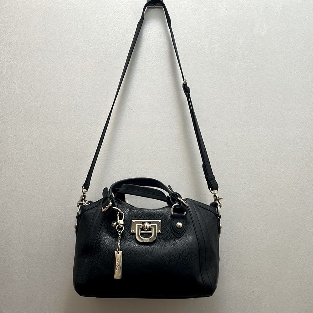 DKNY Stylish rare black satchel New W/O Tags